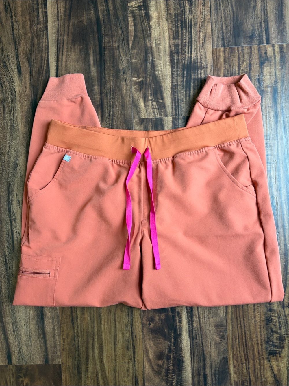 Figs Zamora Scrub Pants in Terracotta
